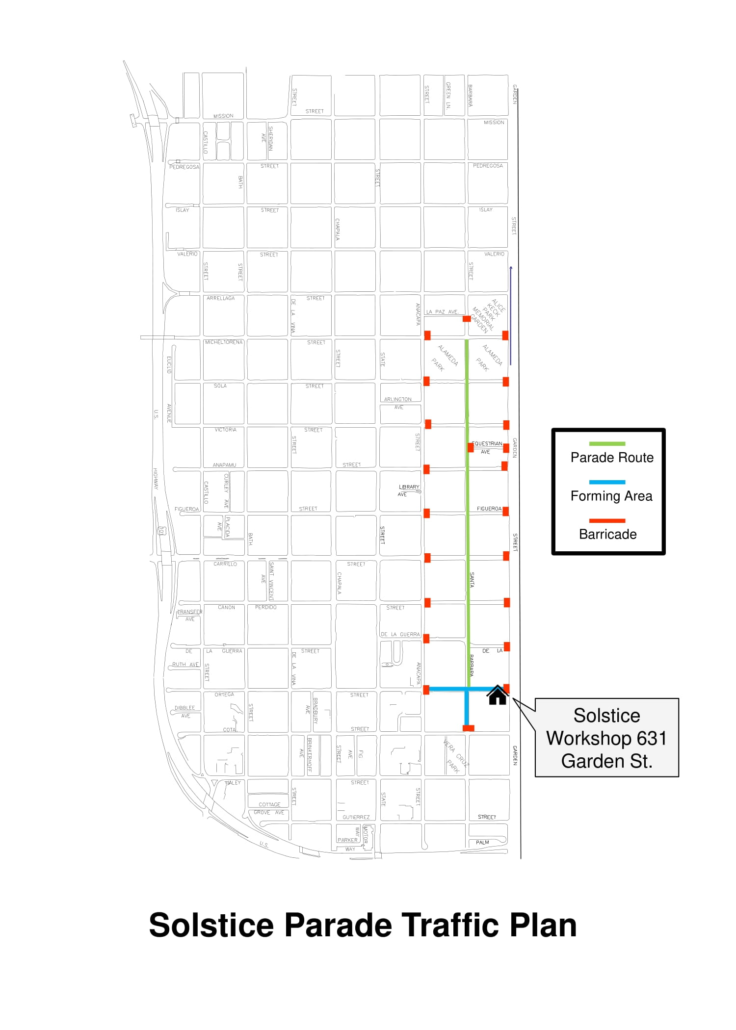 Summer Solstice Parade Street Closure & Traffic Advisory City of